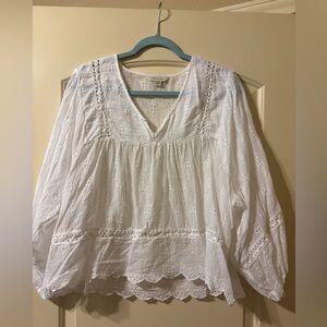 White Eyelet Blouse